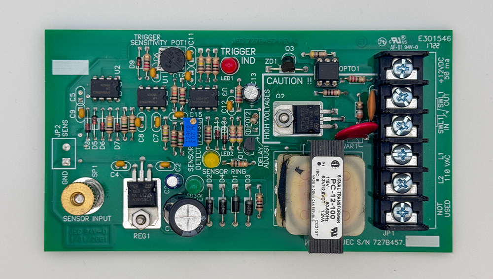 capacitive touch sensing board for industrial heat-sealing safety